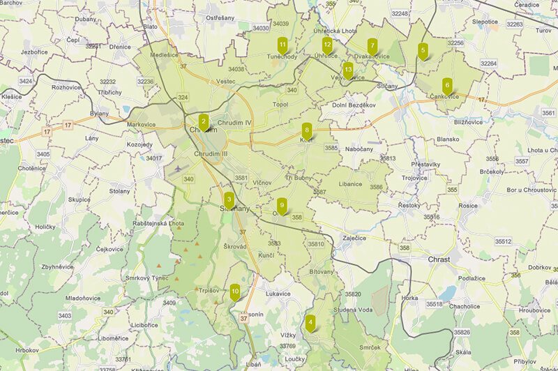 Interaktivní mapová aplikace